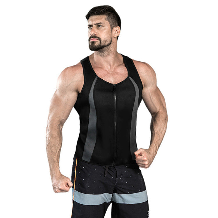 Sports Shaping Sweat-Wicking Heating Vest Running Fitness Sweat Suit